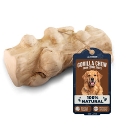 GOWGOW gorila: chupete de madera de café para mordedores grandes.