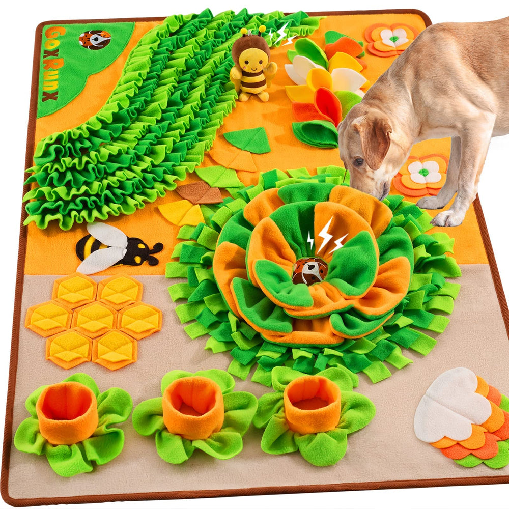 GoxRunx Snuffle Mat para perros, 40x27, tamaño grande para sesiones de olfato y juego.