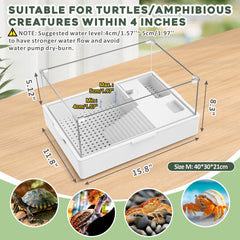GOZILLA lámpara UVB/UVA ajustable para tortugas, calor y luz para un baño de sol seguro.