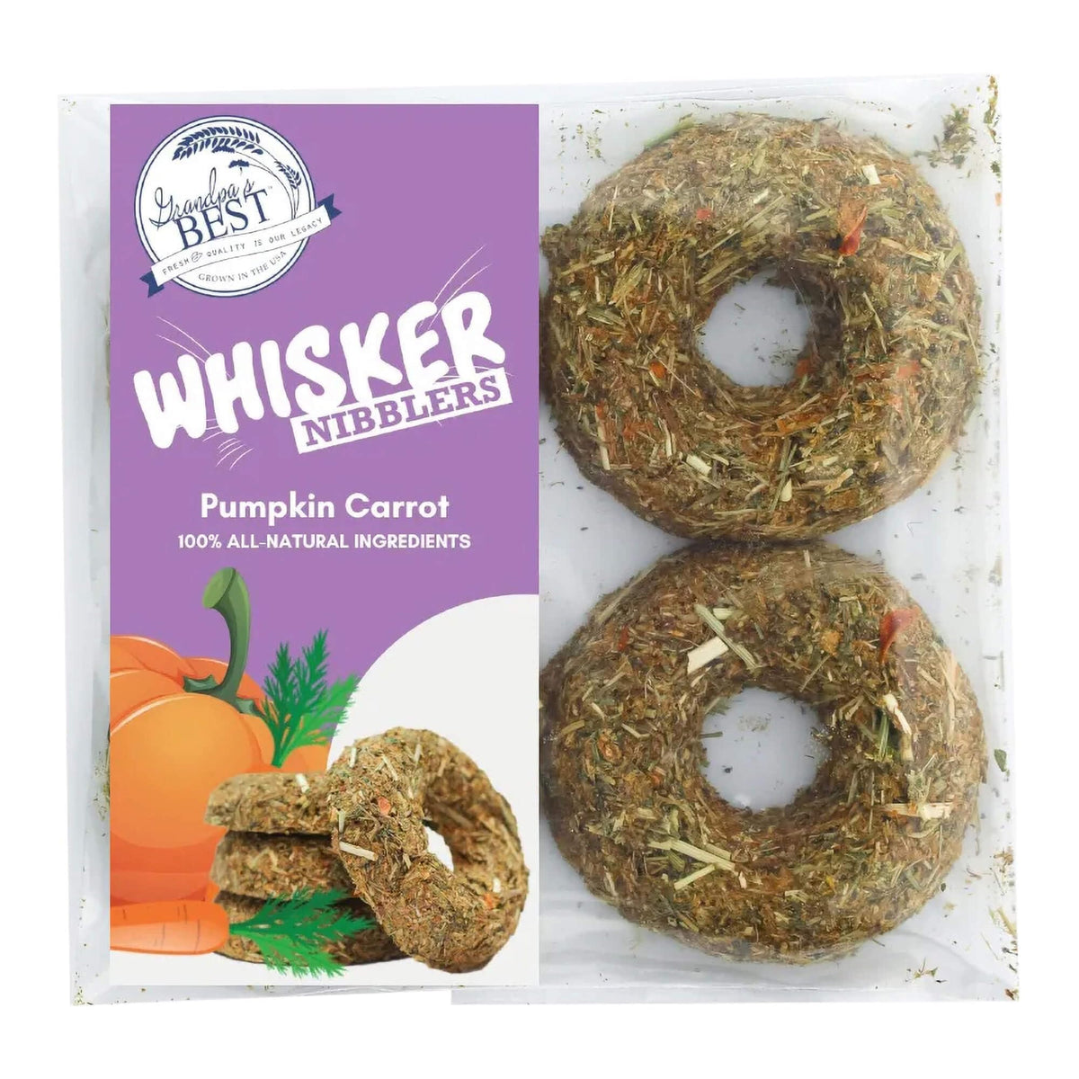 Whisker Nibblers banana zanahoria para conejos: snack sabroso y nutritivo