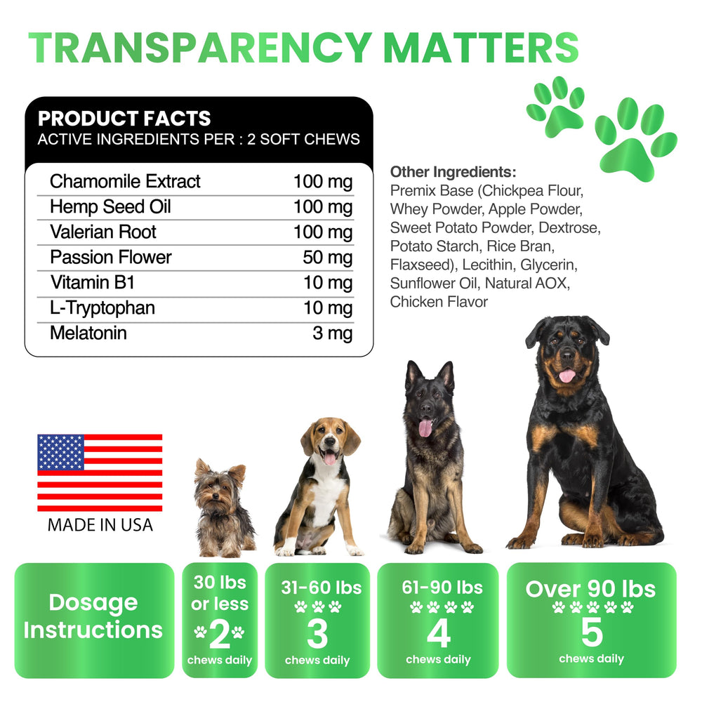 Grateful Pawz paquete de 170 golosinas relajantes para perros