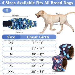 Grecle pañales para perros machos de alta absorción para casa limpia
