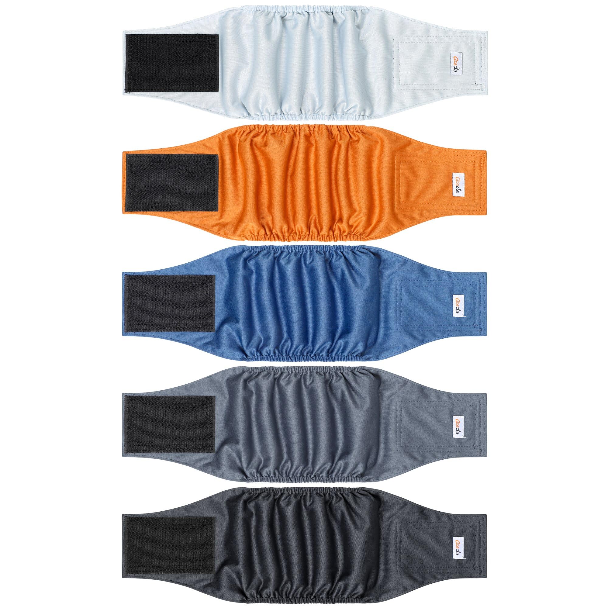Grecle bandas de vientre para perros machos con patrones variados para entrenamiento.