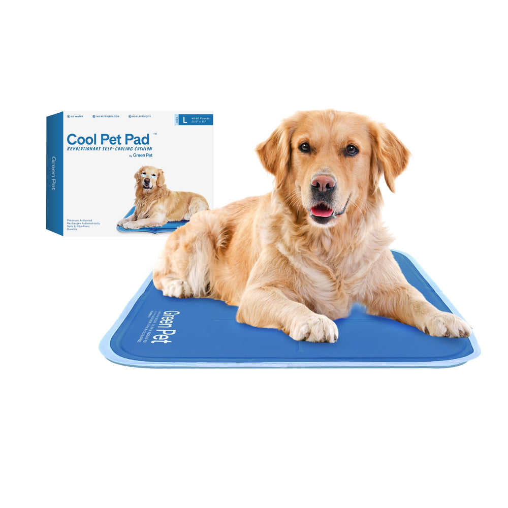 The Green Pet Shop cool-pet-pad-grande-azul: enfriamiento inmediato al descansar