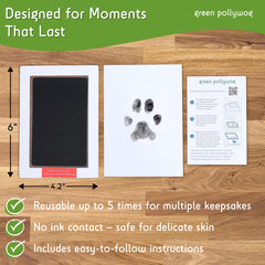 Green Pollywog kit de estampado sin tinta para mascotas