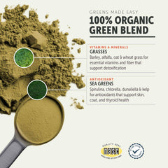 Green Rover con algas marinas, nutrientes para pelaje saludable.
