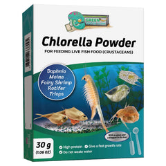 GREEN WATER FARM polvo de clorofila concentrado para alimentar crustáceos.