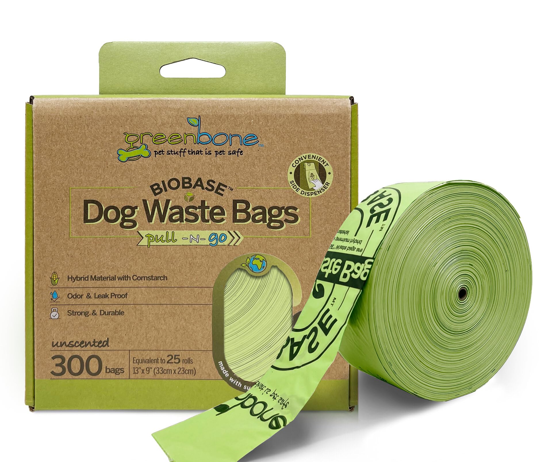 Greenbone BioBase bolsas para excrementos, sin olor, para casa o jardín