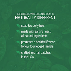 GreenGroom champú perro ginger-orange aroma relajante, ayuda a calmar durante el baño.