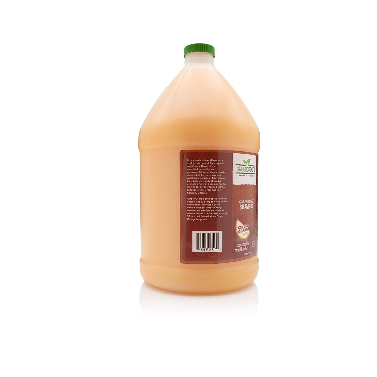 GreenGroom champú perro ginger-orange espuma cremosa, limpieza suave y agradable.