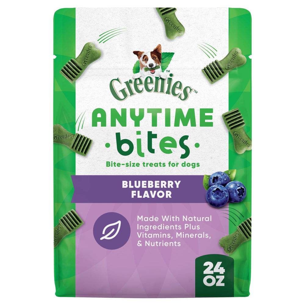 Greenies Anytime Bites en bolsa 24 onzas, premio sabroso para entrenamiento diario