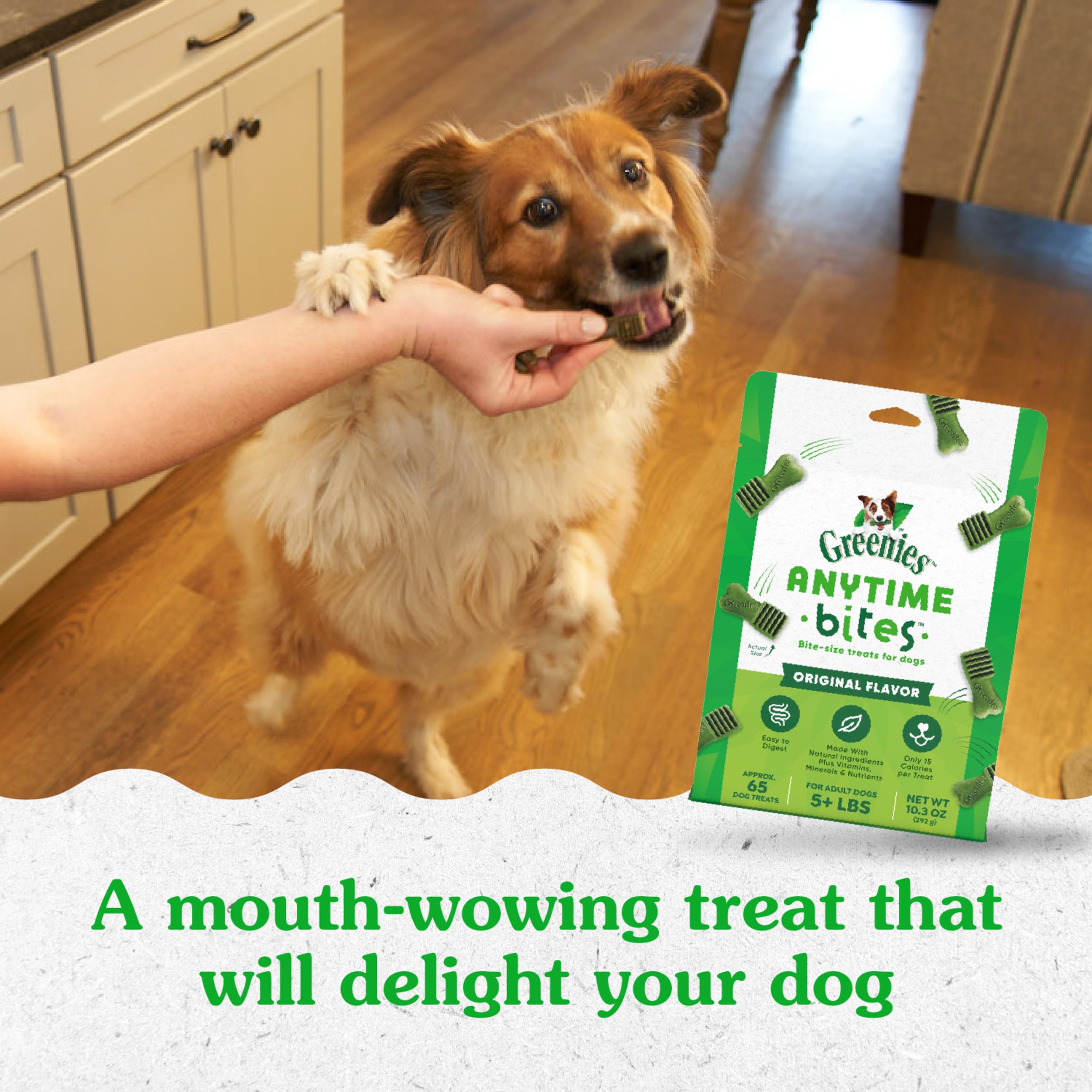 Greenies Anytime Bites: perfecto para entrenamiento con recompensa constante.
