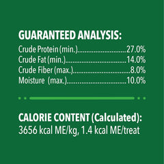 Greenies, bolsa de 2.1 oz con sabor salmón, apoyo práctico para la higiene bucal.