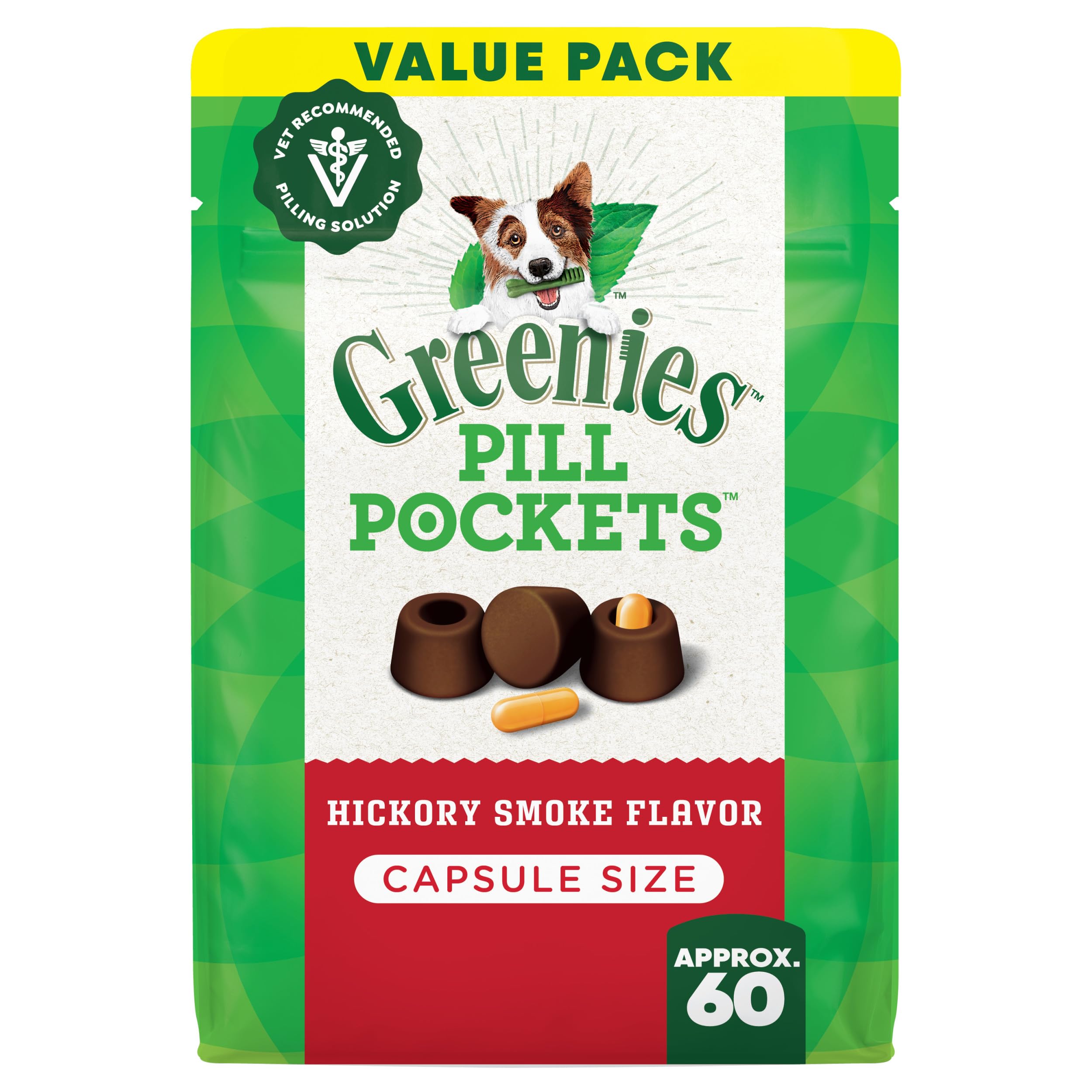 Greenies bolsita-pildoras-perro-grande facilita la medicación sin desorden.