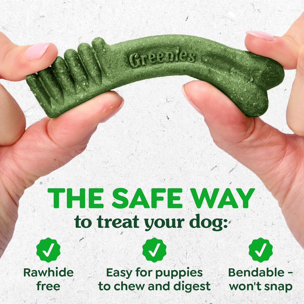 Greenies calcio para dientes fuertes y mandíbulas sanas.