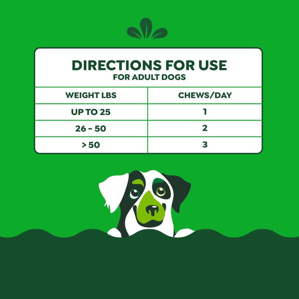 Greenies Calming Chews para momentos de calma y relajación.