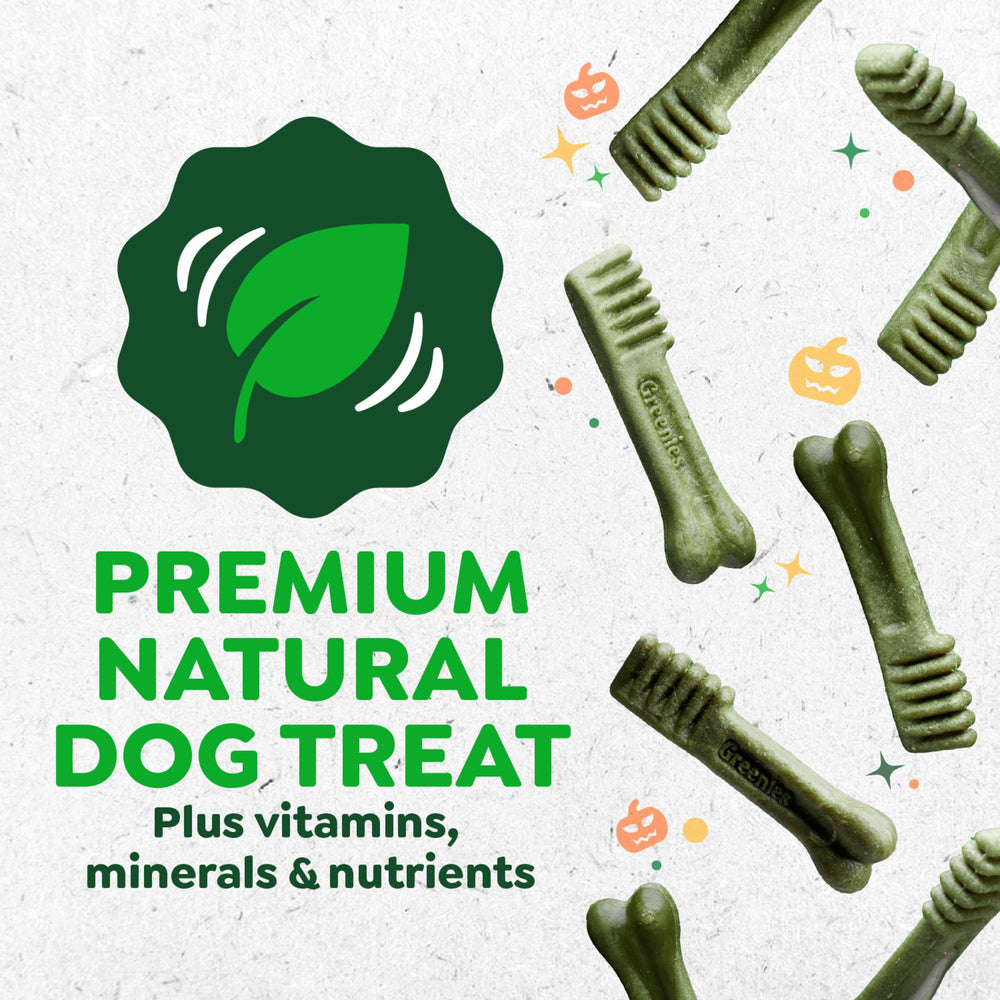 Textura de Greenies facilita masticar y digerir para perros.