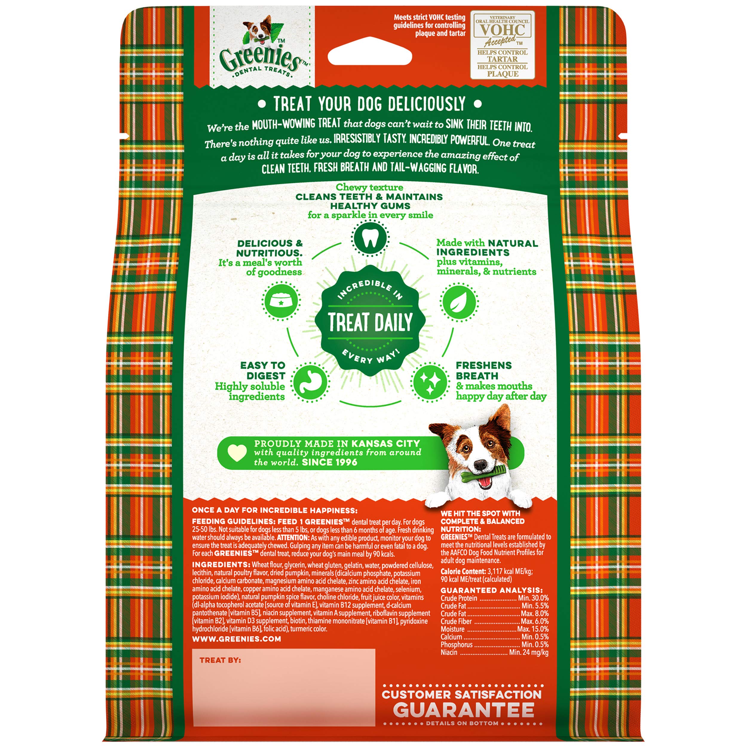 Greenies, forma atractiva para una sonrisa saludable de tu mascota.