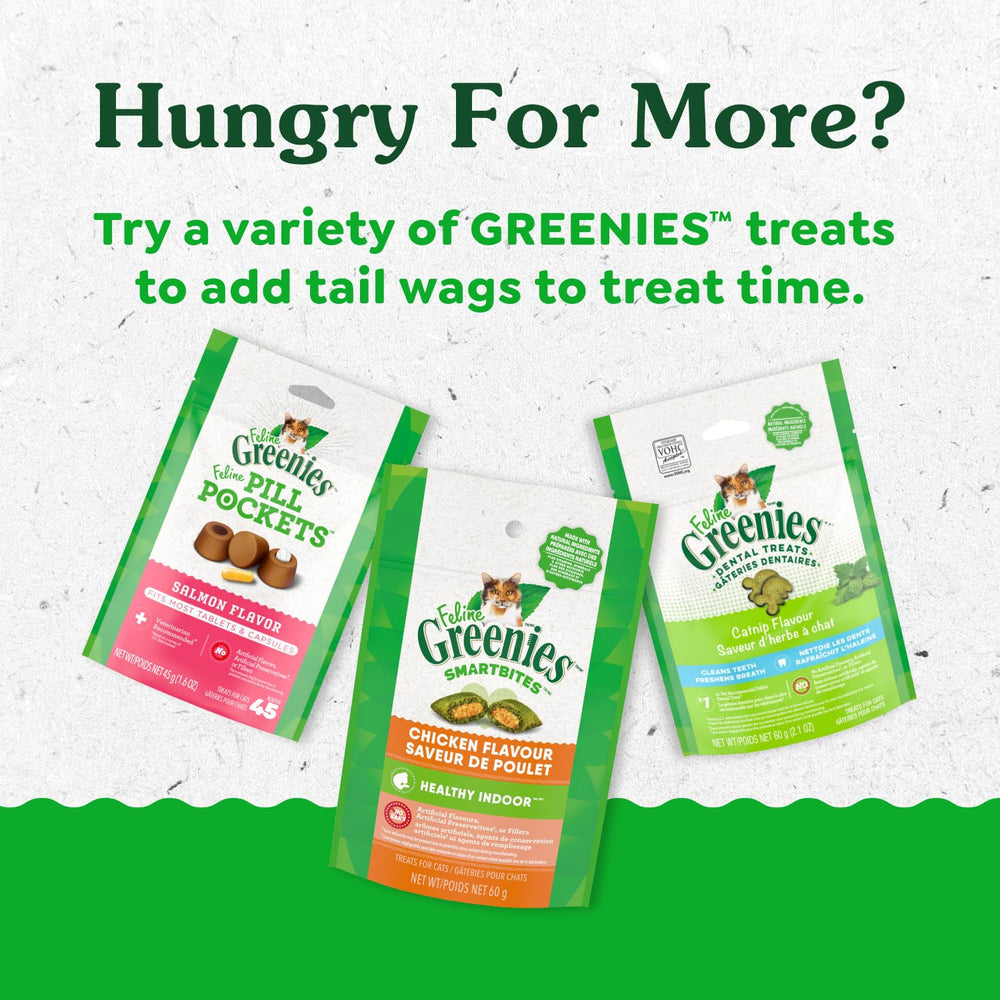 Greenies Feline Smartbites, perfecto para premiar durante el juego en interiores.