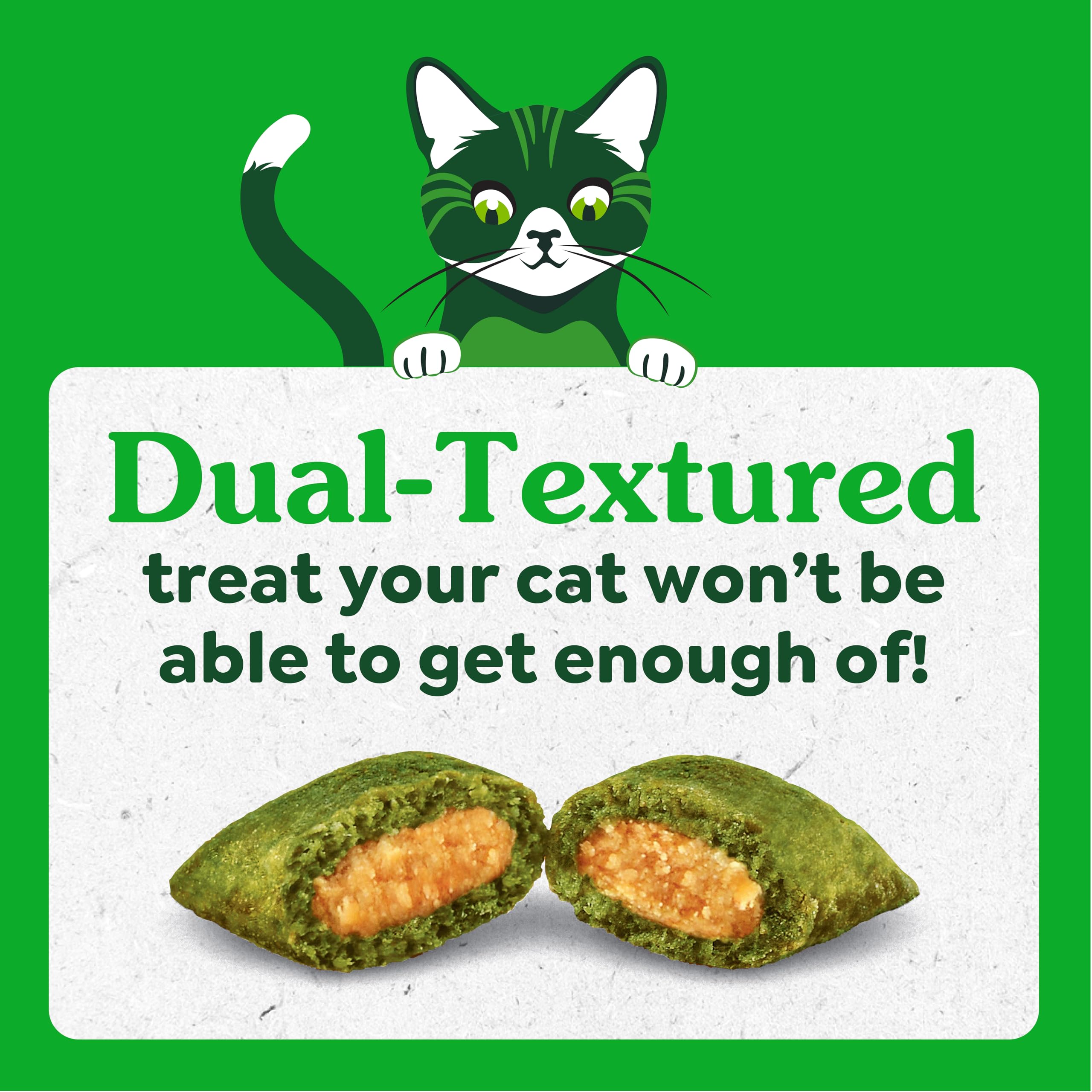 Greenies Feline Smartbites proteína de alta calidad para músculos.