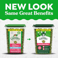 Golosinas Greenies sabor salmón, crujientes y deliciosas