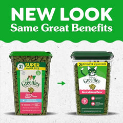 Greenies Gato: dientes crujientes para limpieza diaria con sabor a salmón.