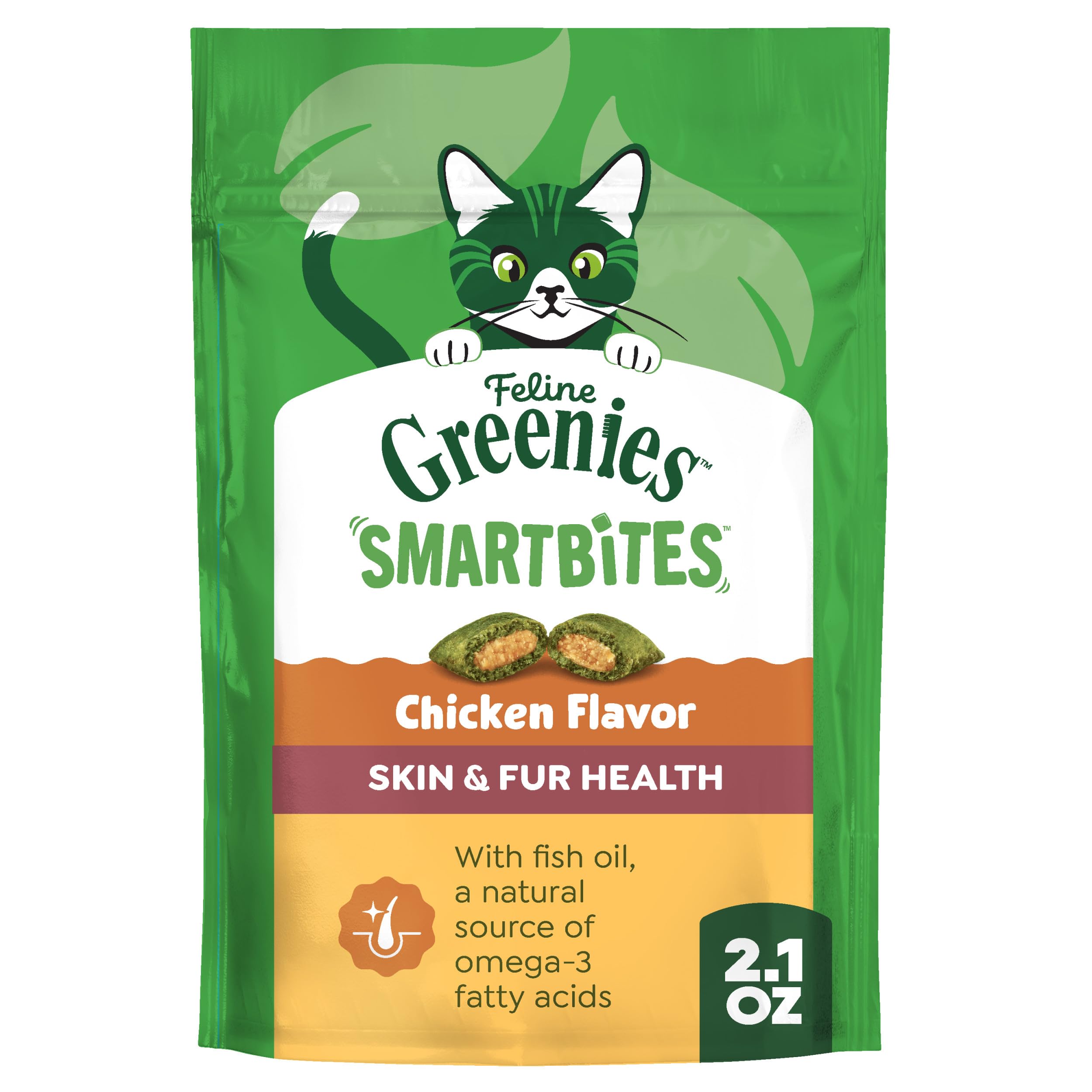 Greenies Smartbites envase: snack premium para piel y pelaje sanos.