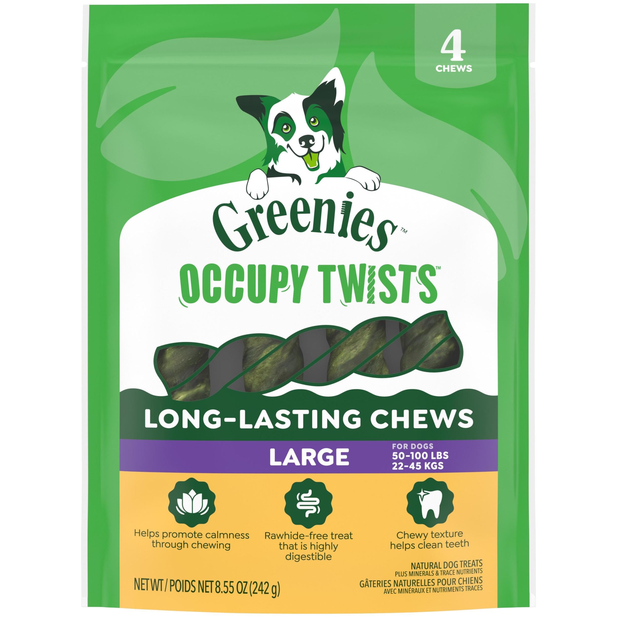 Greenies Occupy Twists palitos masticables para perros, ideal para masticar