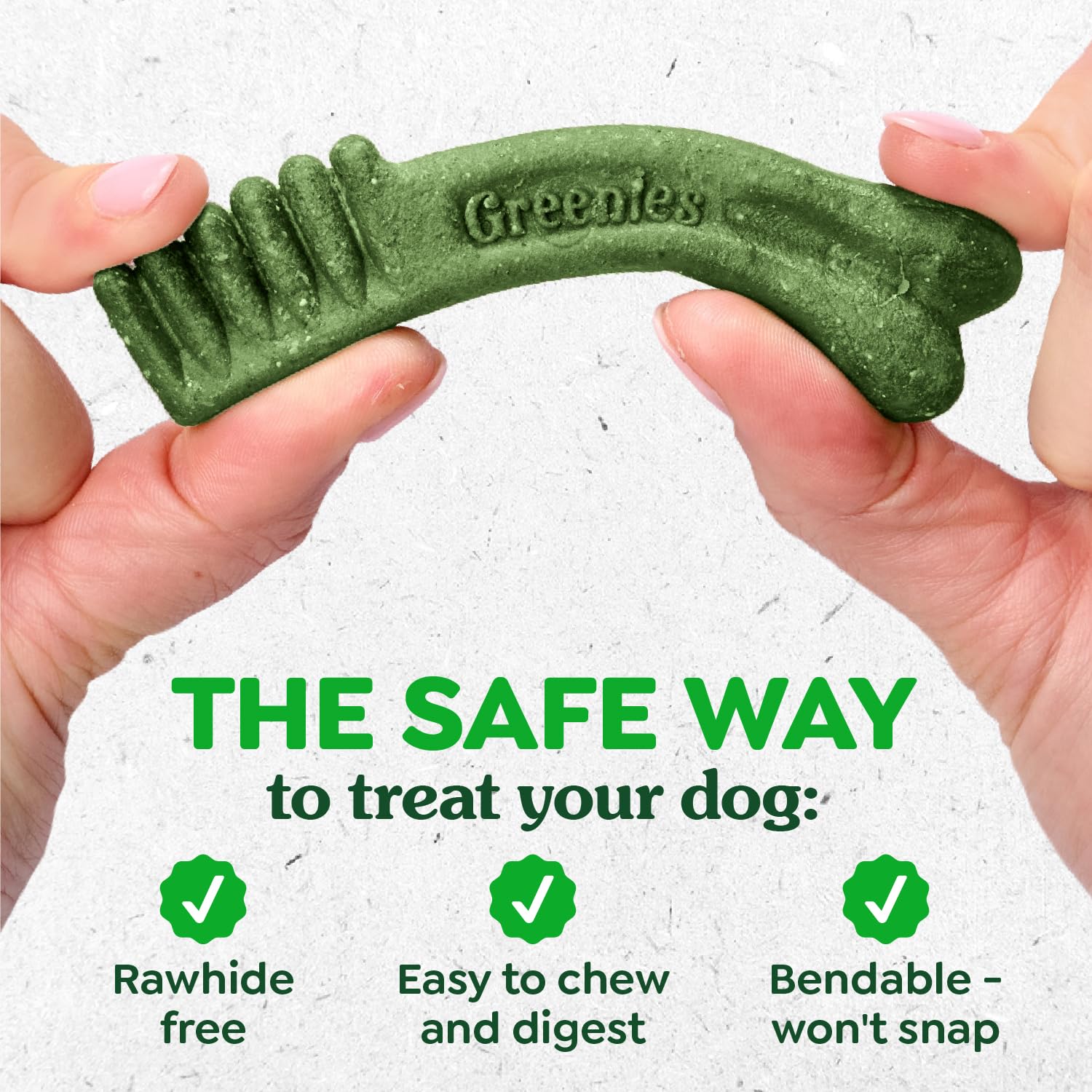 Greenies: para perros de 11 a 23 kg, tamaño Regular, uso diario recomendado.