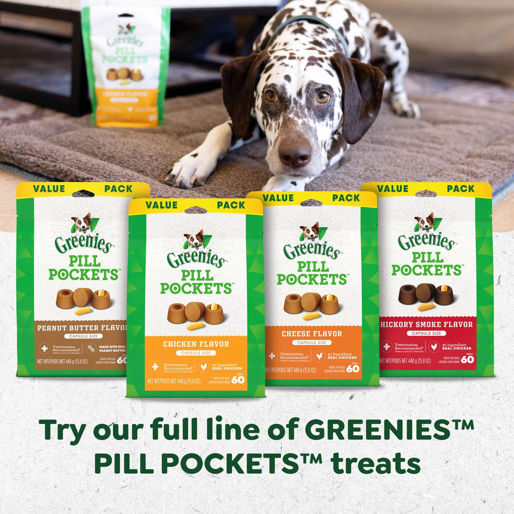 Diseño compacto de Greenies Pill Pockets para bolsos y visitas al veterinario