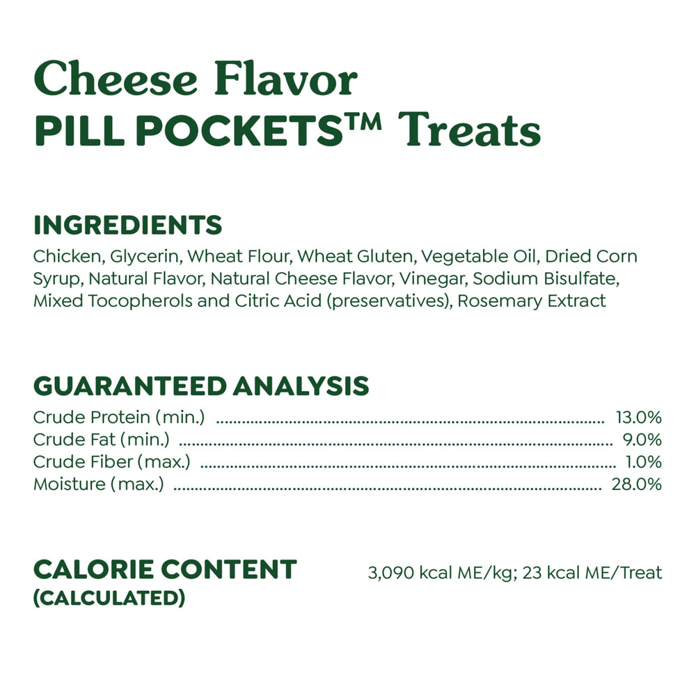 Greenies Pill Pockets, formato fácil de usar, colocar la píldora dentro y cerrar.