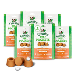 Greenies Pill Pockets sabor queso para perros pequeños, bolsita de 3.2 oz, premio medicación