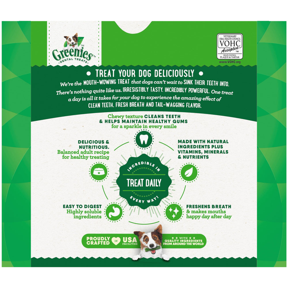 Greenies receta original dental para perro, favorece el aliento.