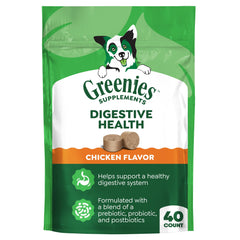 Gommes Greenies Santé Digestive en pochette pratique pour usage quotidien.