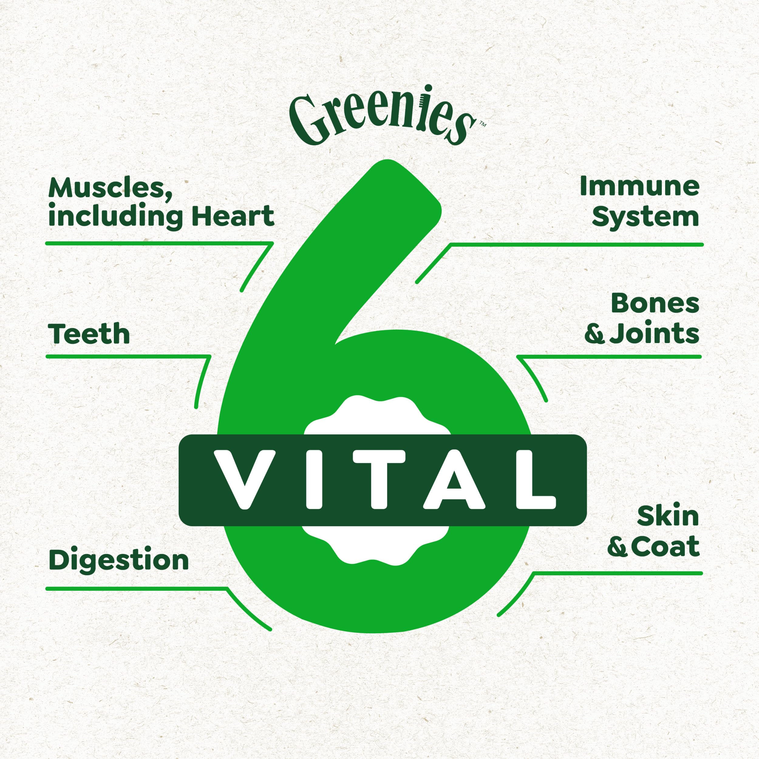 Greenies Smart Essentials sin conservantes artificiales, fórmula limpia para la dieta diaria.