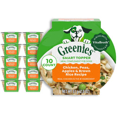 Greenies Smart Topper Caldo de Hueso: complemento sabroso para enriquecer la comida diaria del perro.