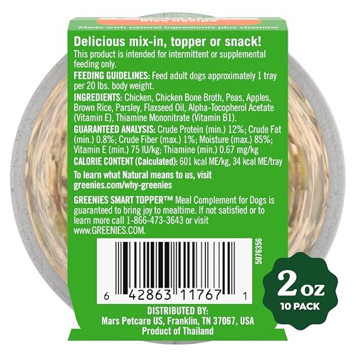 Greenies Smart Topper Pollo Real: ingrediente principal que añade sabor y proteína a cada plato.