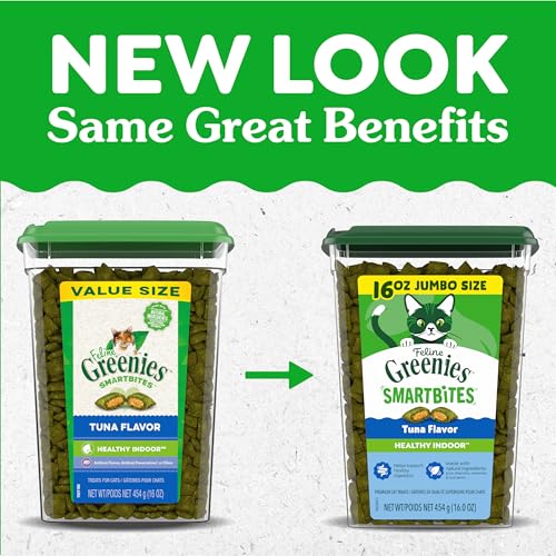 Greenies Smartbites sabor atún, ingredientes naturales y vitaminas.