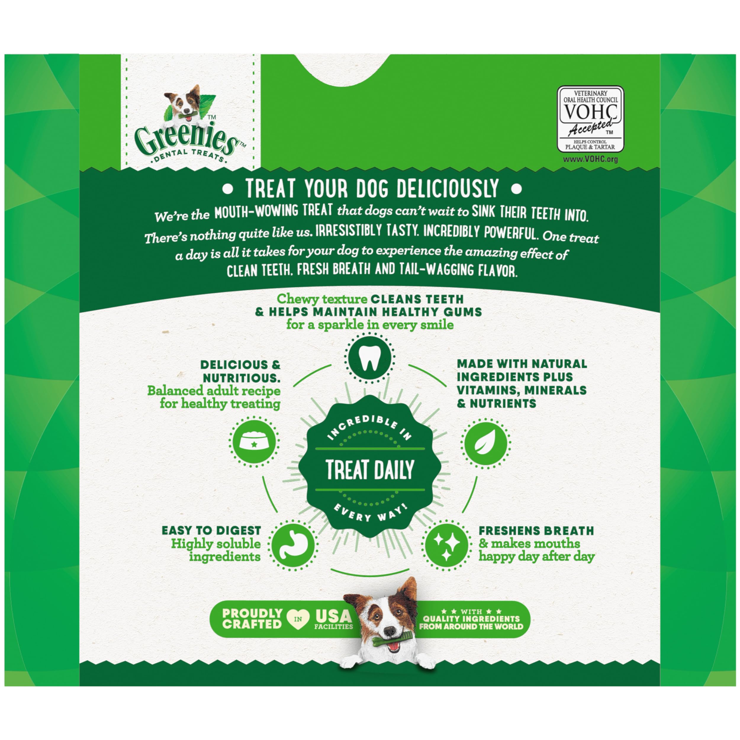 Greenies Teenie, diseño suave para higiene bucal diaria