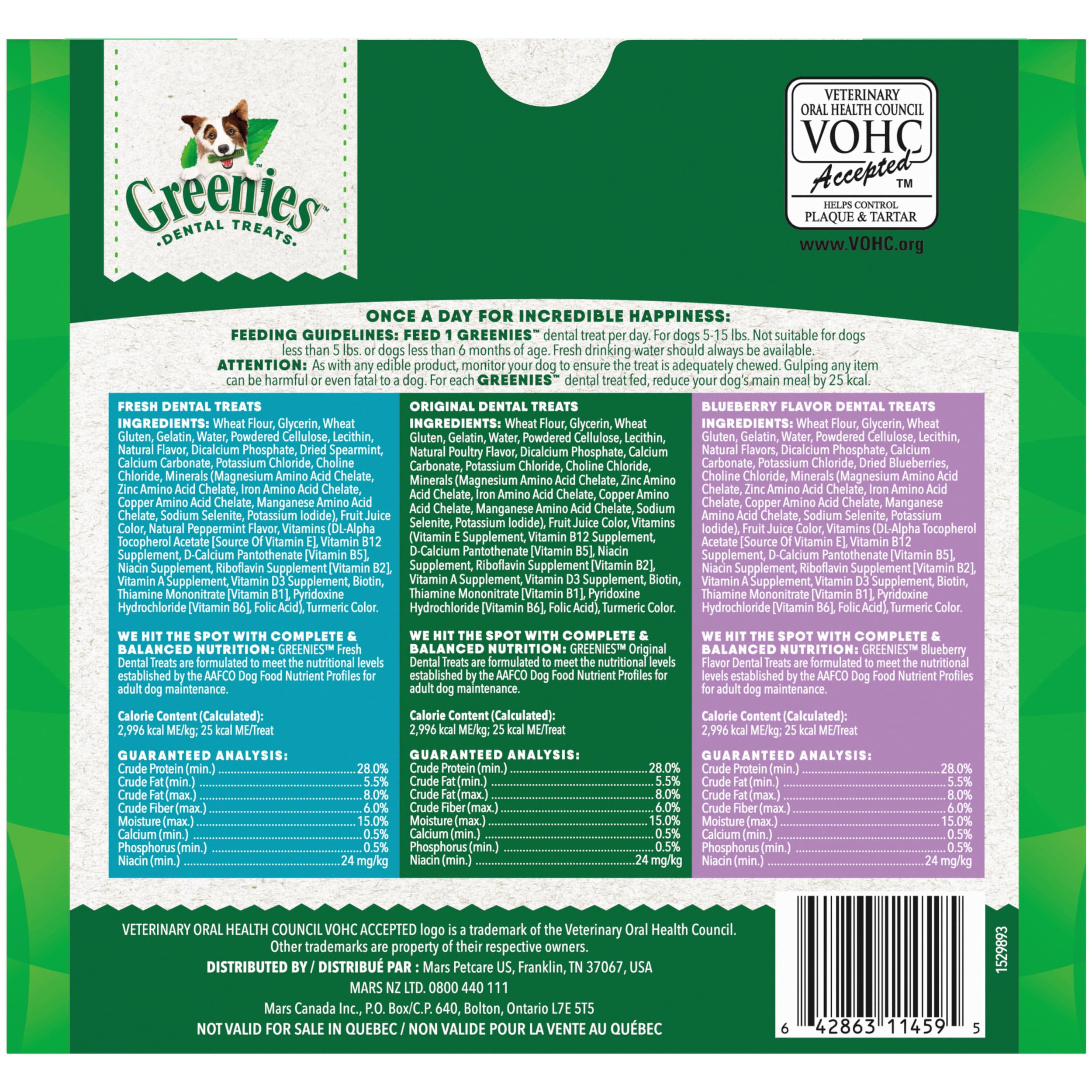 Greenies uso diario para cuidado dental y bienestar oral