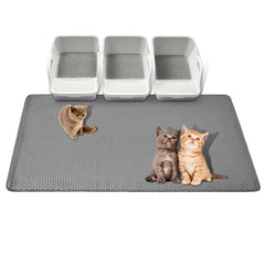 GRELY tapete para arena de gatos extralargo captura más arena y mantiene el suelo limpio.