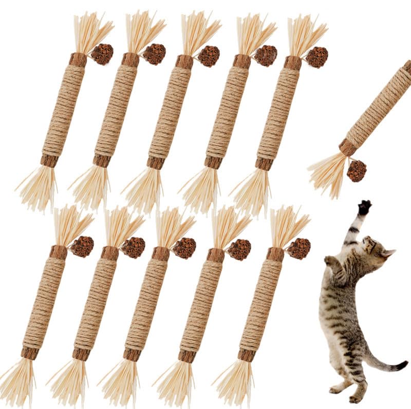 GREMBEB juguetes gatos palitos silvervine conjunto estimulan juego seguro.