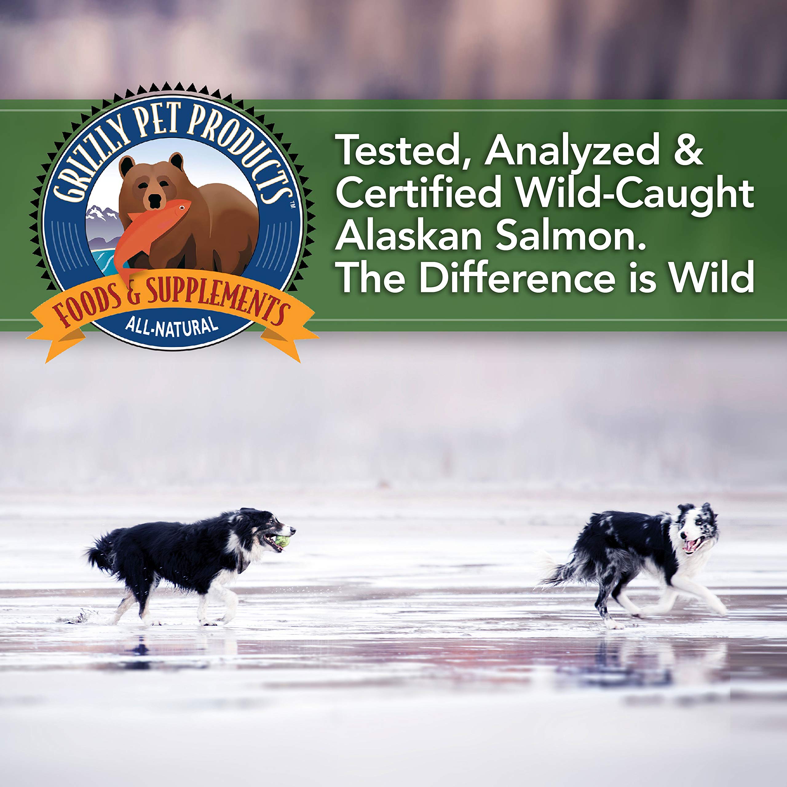 Grizzly Algal Plus: DHA apoya cardiovascular y función nerviosa en mascotas.