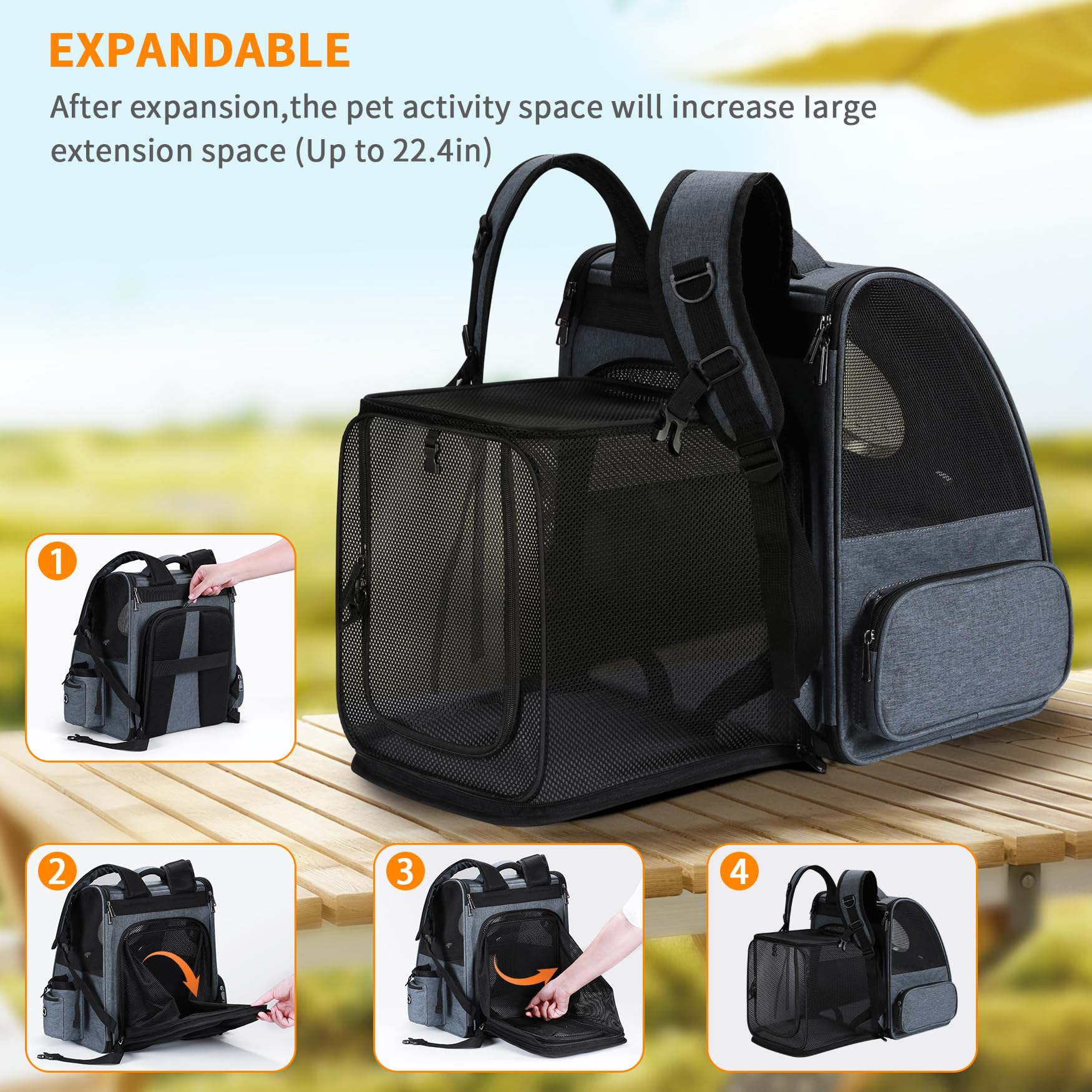 Groxkox Mochila burbuja con asas ergonómicas para llevar con comodidad.