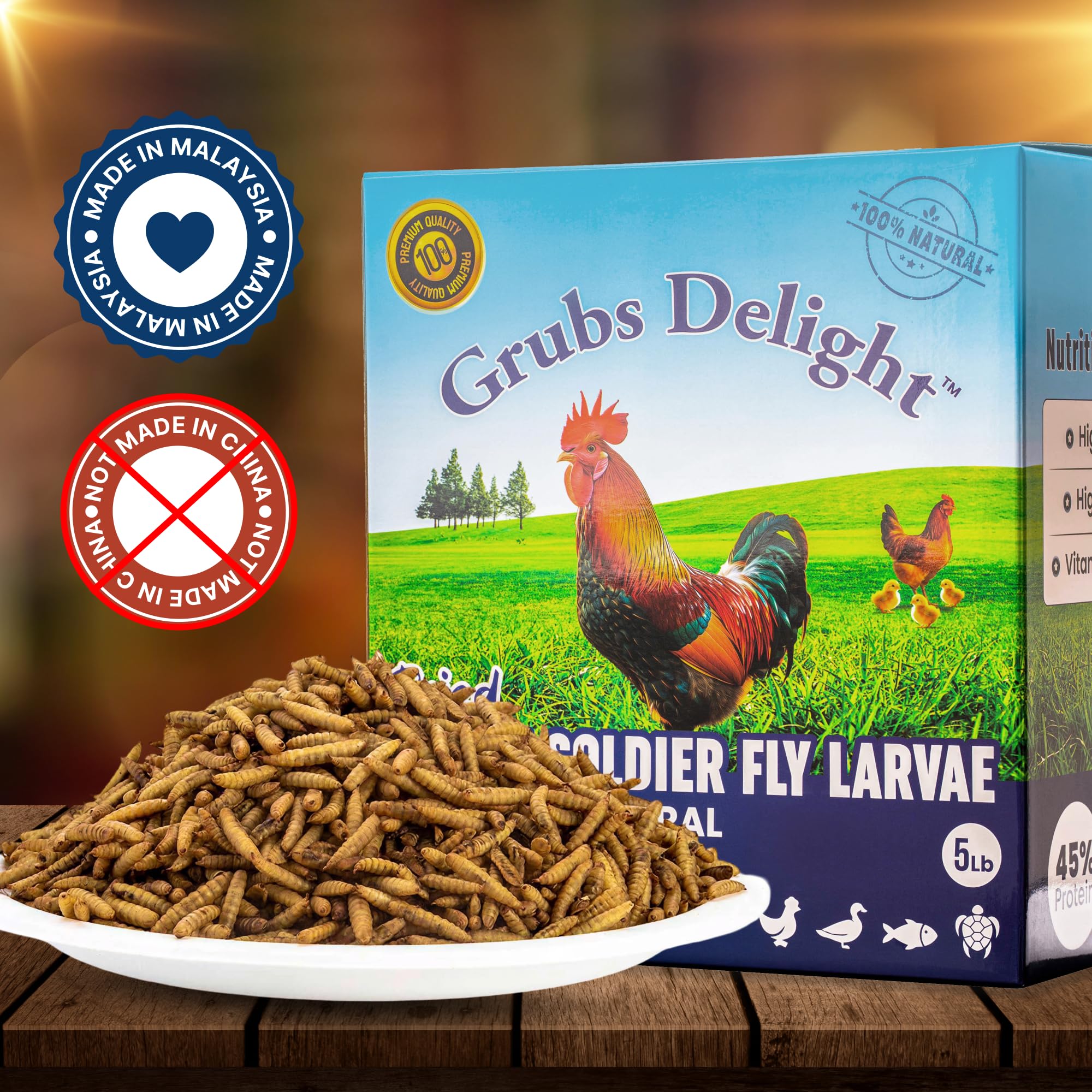 Grubs Delight: etiqueta de lote y calidad controlada para resultados consistentes