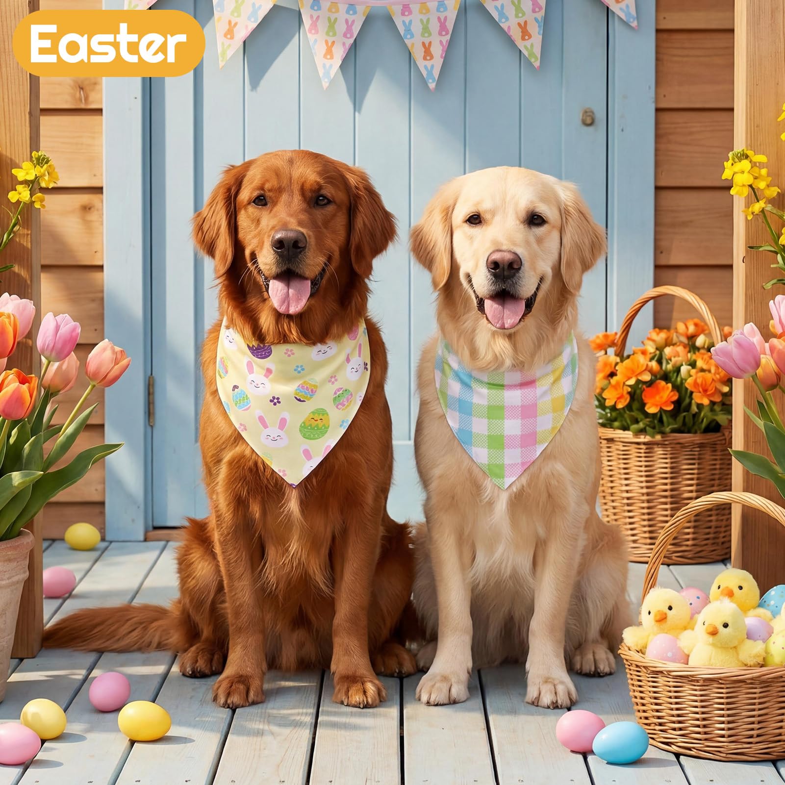 Guiqulai bandanas para perro diseño multicolor, versátil para diario