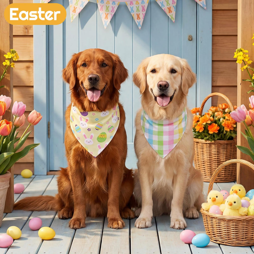 Guiqulai bandanas para perro diseño multicolor, versátil para diario