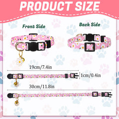 Guiqulai collar gato ajustable 7-11 pulgadas: ajuste cómodo para tu mascota.