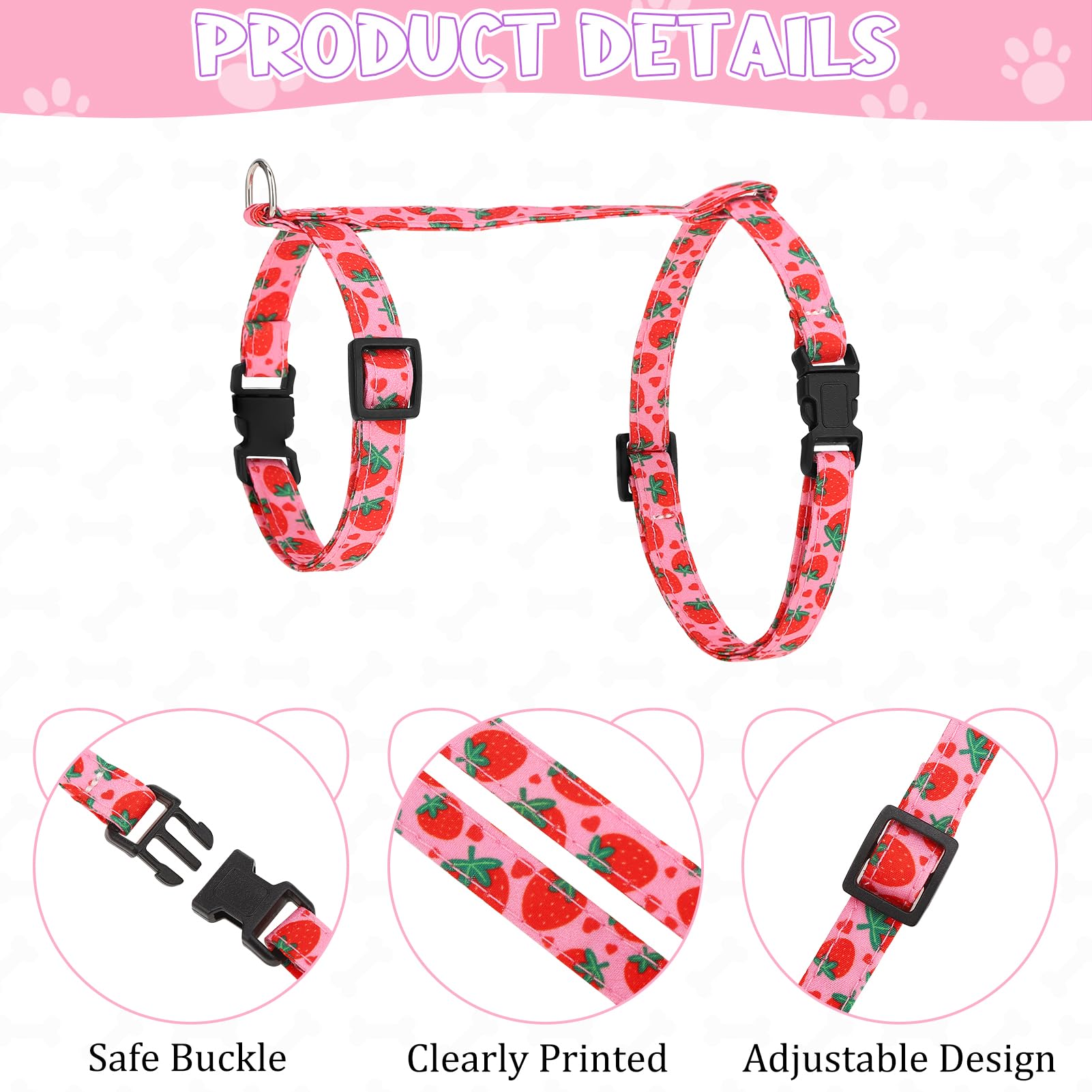 Guiqulai collar gato ajustable para crecimiento cómodo
