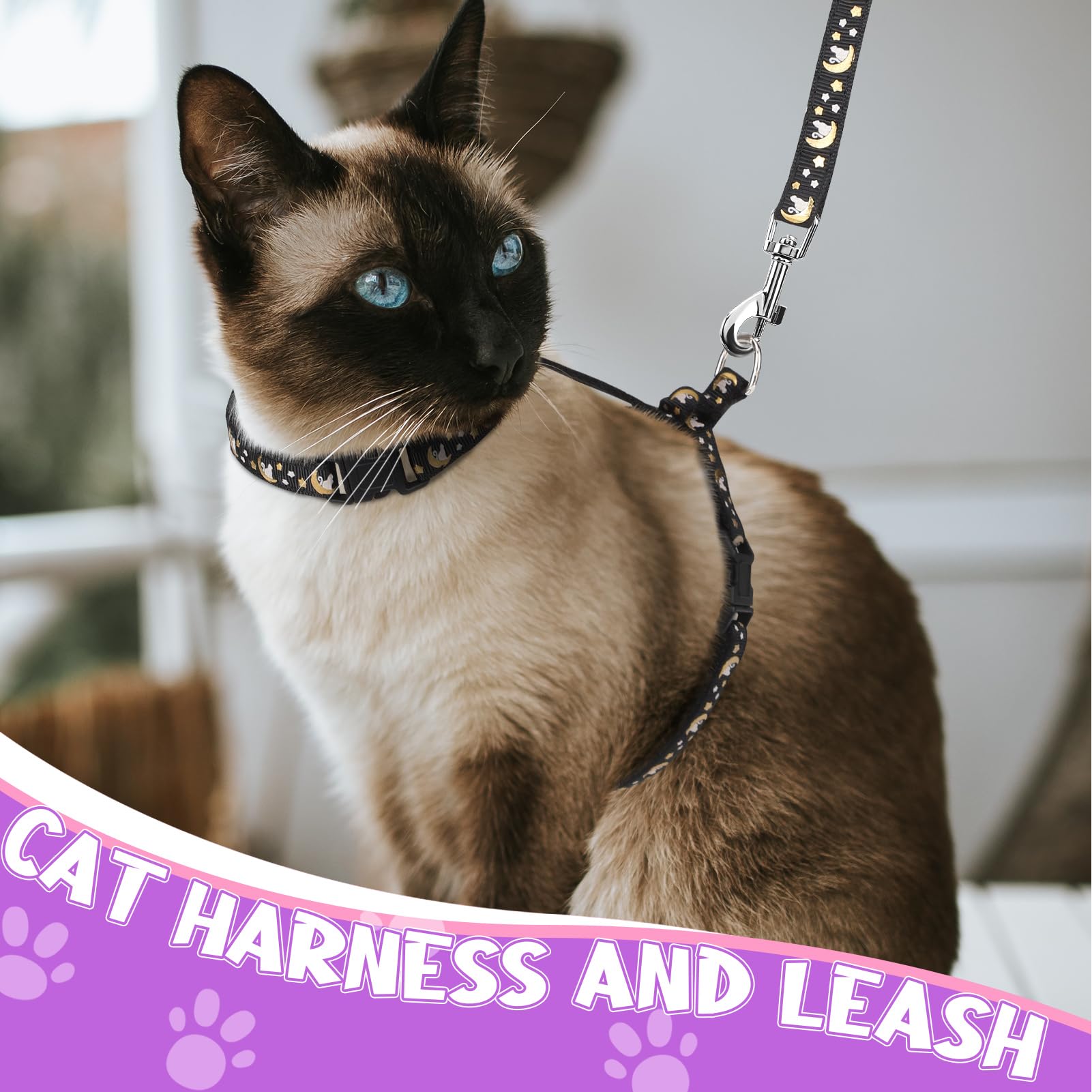 Guiqulai collar para gato: ajuste de cuello y pecho para mayor comodidad